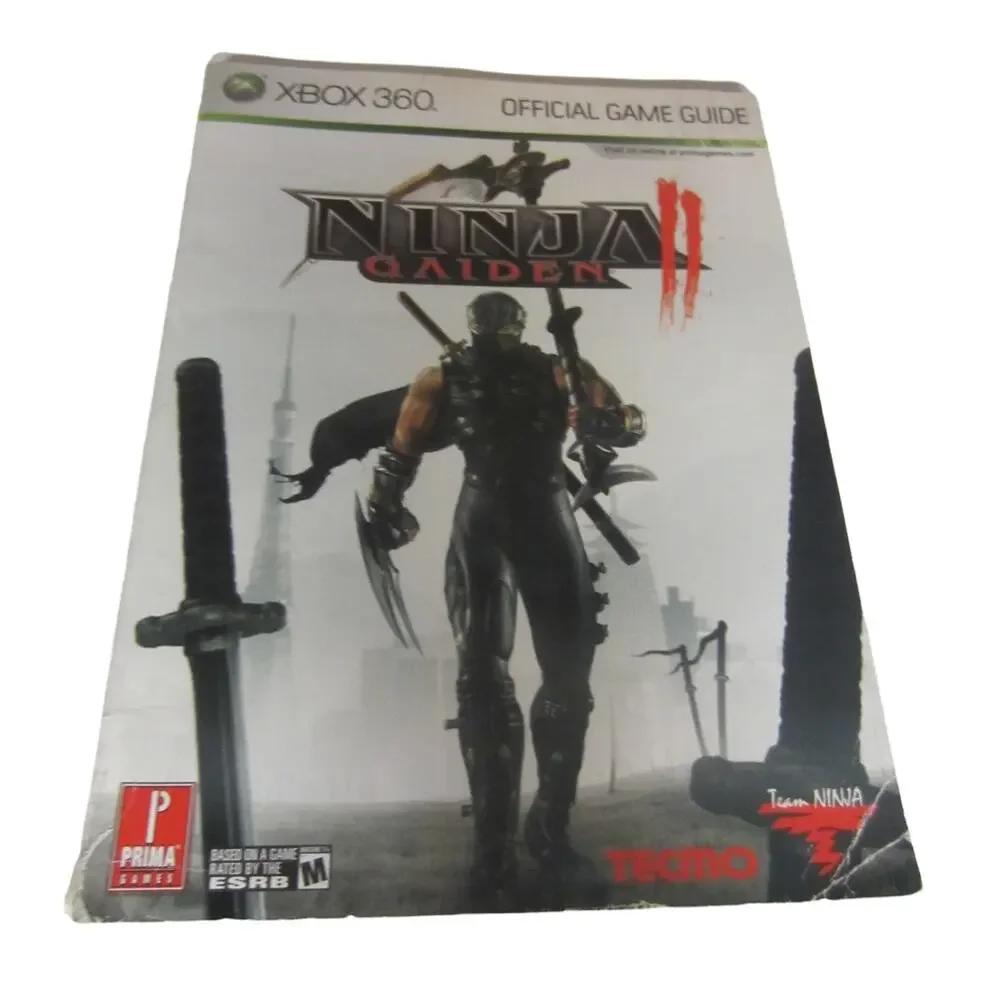 Ninja Gaiden II Prima Official Game Guide Xbox 360 Tecmo Strategy Book